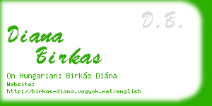 diana birkas business card